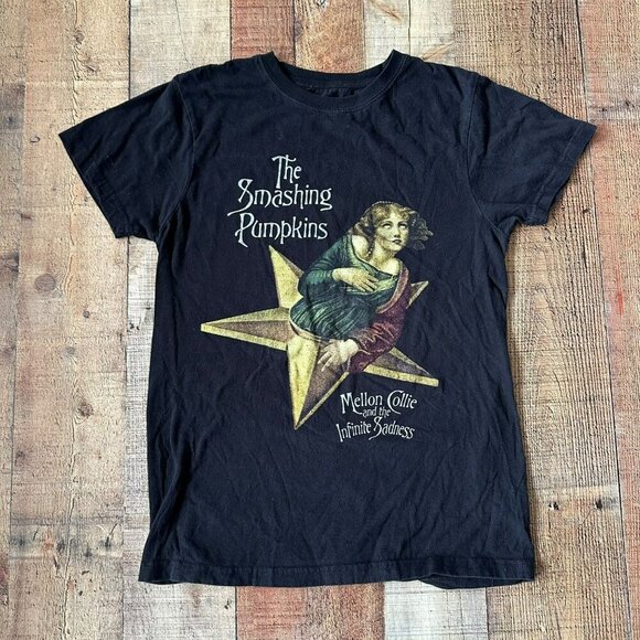 The Smashing Pumpkins Mellon Collie And The Infinite Sadness Black TShirt Size S - Picture 1 of 5